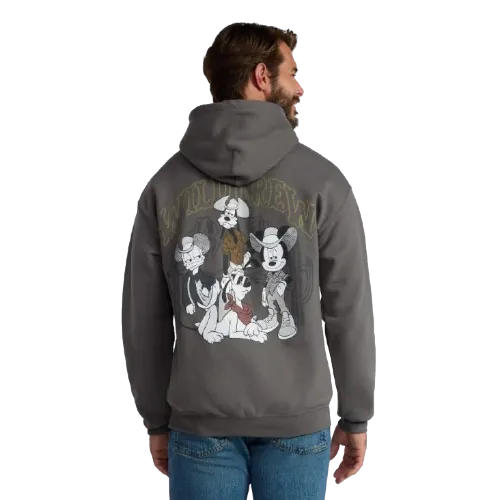 Disney Mickey Mouse Men's Wild Crew Graphic Fleece Hoodie