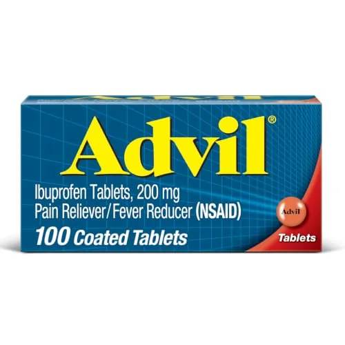 Advil Pain Reliever 100 Coated Tablets