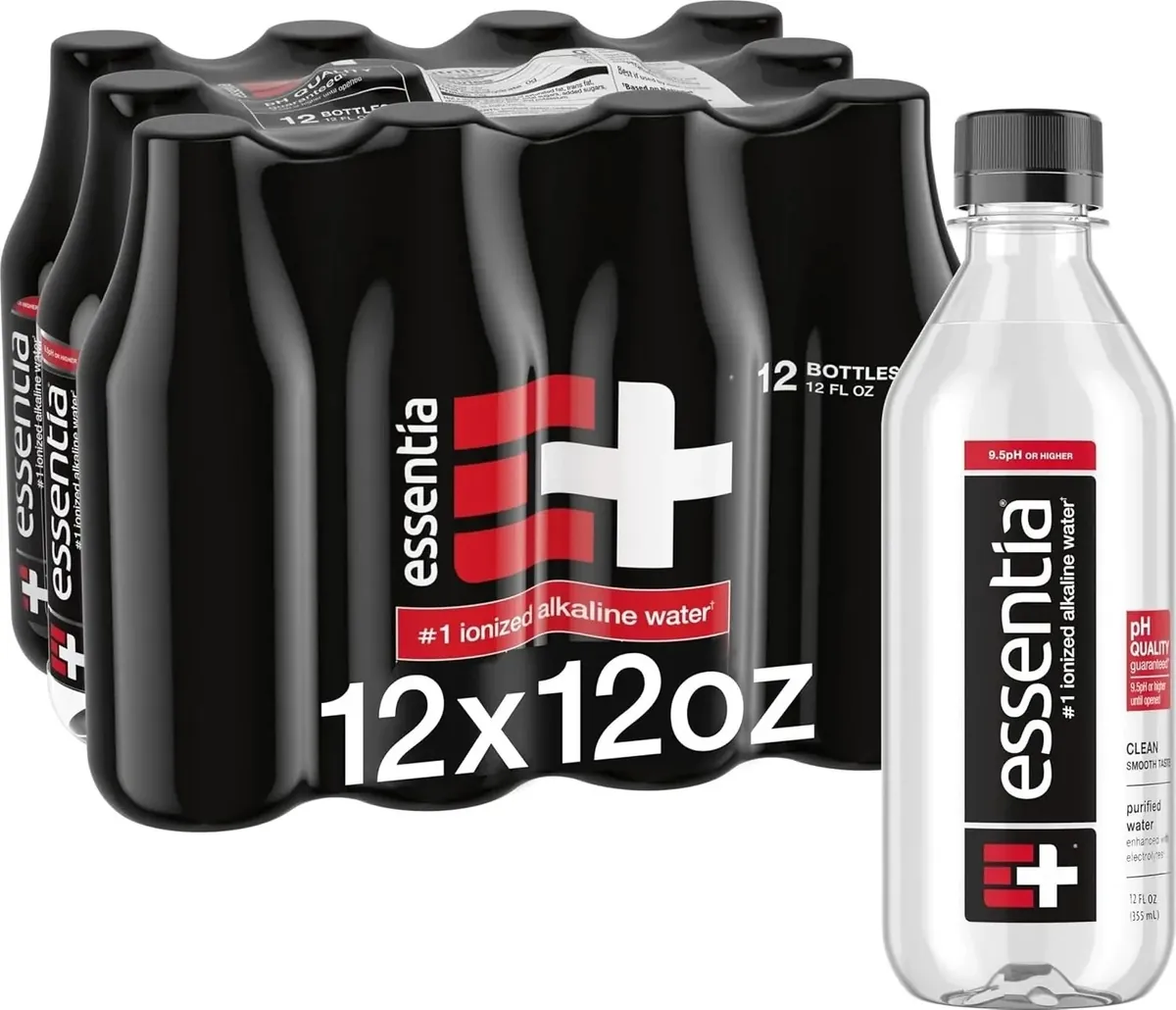 Essentia Ionized Alkaline Water 12oz 12 Pack