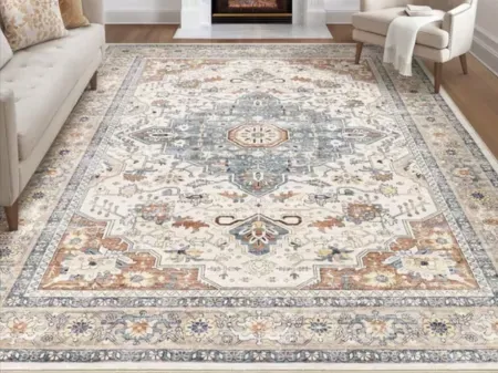 Toyoso 5' x 7' Machine Washable Area Rug