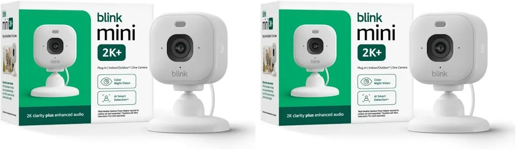 Blink Mini 2K+ 2K Indoor Security Camera 2-Pack