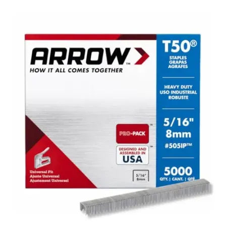 5000-Pack Arrow Fastener Heavy Duty T50 Staples (5/16")
