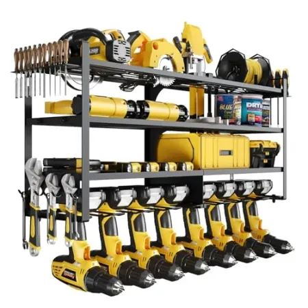 Make Changes 4-Tier Wall Mount Power Tool Organizer