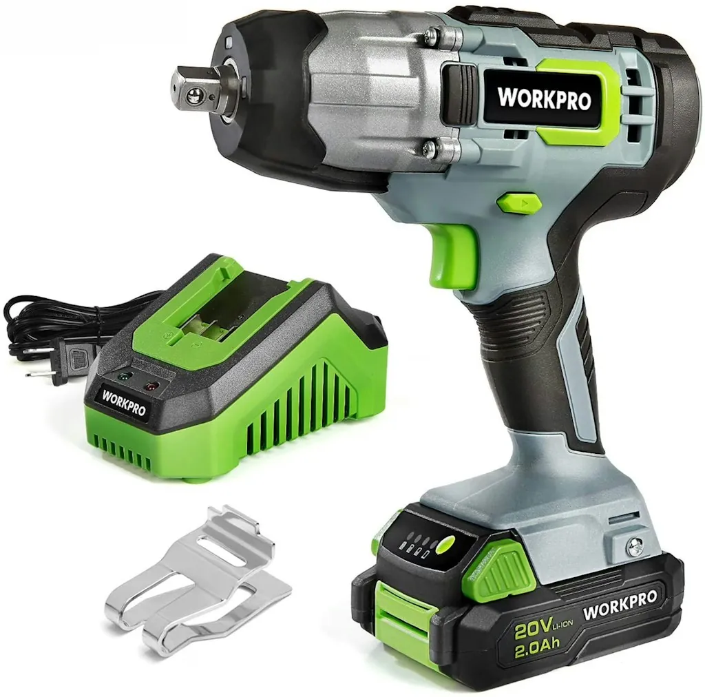 Workpro 20V Cordless Impact Wrench w/ Battery and Charger