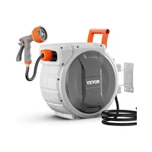 VEVOR Retractable Garden Hose Reel 1/2 Inch x 145 ft