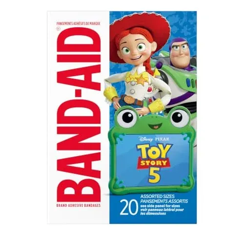 BAND-AID Disney/Pixar Toy Story 5 Adhesive Bandages, 20-Count