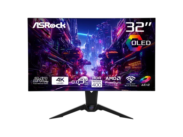 ASROCK PGO32UFS 32" 4K 240 WOLED Dual Mode Monitor