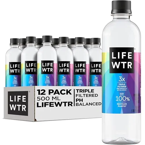 LIFEWTR Purified Drinking Water 16.9oz 12-Pack