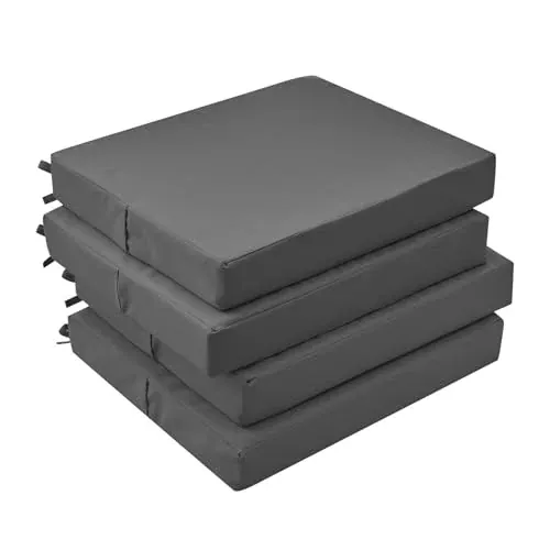 GUHER Outdoor Chair Cushions 4-Pack 18.5"x16"x3"