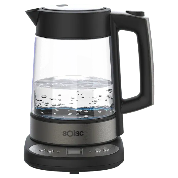 SOLAC 1.7L Temperature Select Glass Kettle