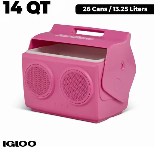 Igloo Playmate KoolTunes 14 QT Hardsided Cooler with Built-In Bluetooth Speakers