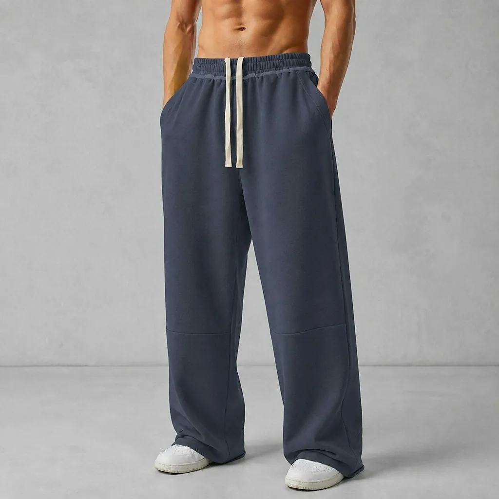 Men's Comfort Straight Leg Drawstring Sweatpants for 2