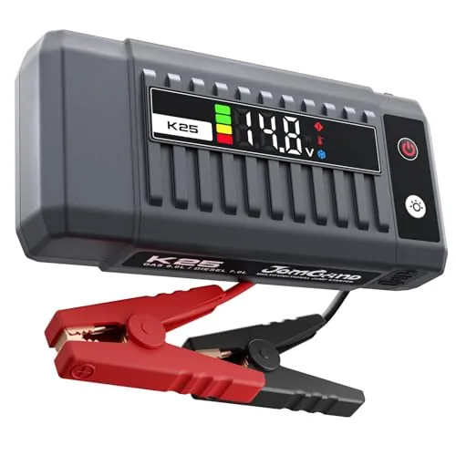 JOMGAND K25 3750A 12V Portable Jump Starter for 9.0L Gas & 7.0L Diesel