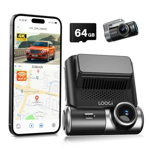 Looci 4K Front and Rear Dash Cam
