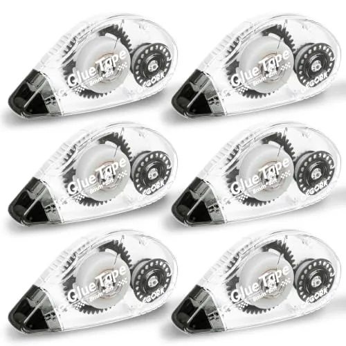 Gecork Double Sided Glue Roller 6-Pack