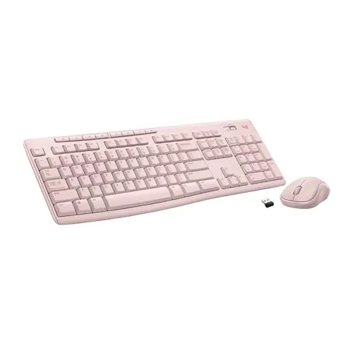 Logitech MK270 Wireless Keyboard & Mouse Combo (Rose)