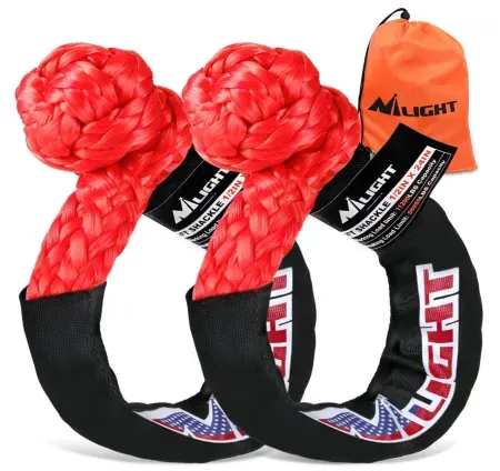 2-Piece Nilight 1/2" x 24" Synthetic Soft Shackles
