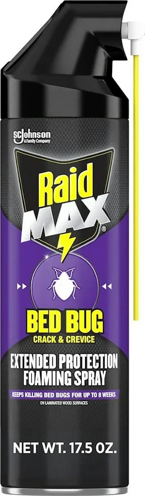 Raid Max Bed Bug Crack & Crevice Extended Protection 17.5-oz. Foaming Spray