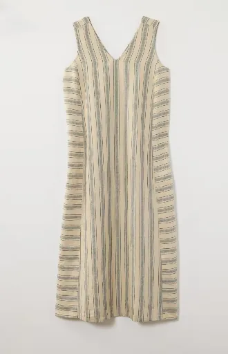 J Jill Pure Jill Linen Striped Maxi Dress