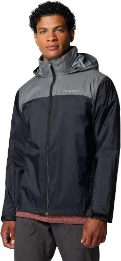 Columbia Men's Glennaker Lake II Rain Jacket (Black / City Grey)