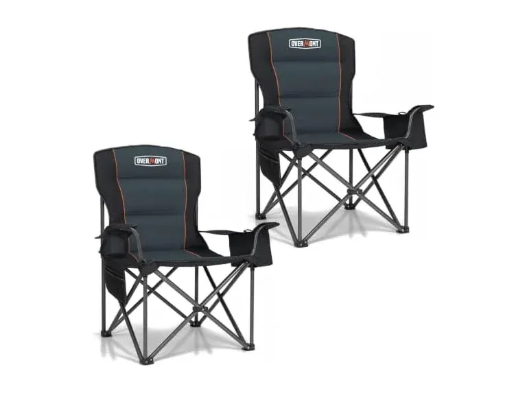 Overmont Oversized Padded Camping Chairs 2-Pack (Mobile App Deal)