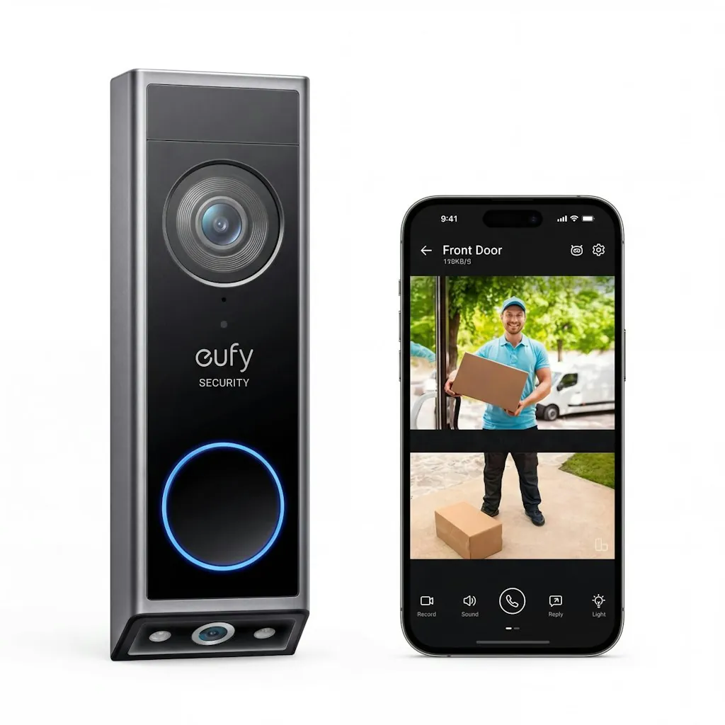 eufy Security E340 Dual Camera 2K FHD Video Doorbell
