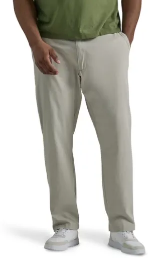 Lee Big Men's Extreme Motion Relaxed Fit Flat Front Pants with Flex Waistband