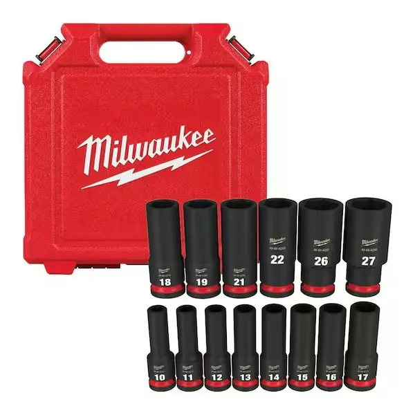 Milwaukee Shockwave Metric 14-Piece Impact Socket Set