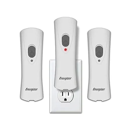 3-Pk Energizer Weatheready Rechargeable Plug-In LED Flashlights