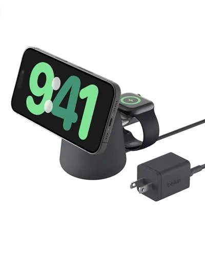Belkin Qi2 15W Wireless Charging Dock 2-in-1