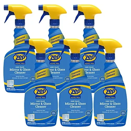 Zep Home Pro One-Pass Mirror & Glass Cleaner 32 Fl. Oz. (Case of 6)