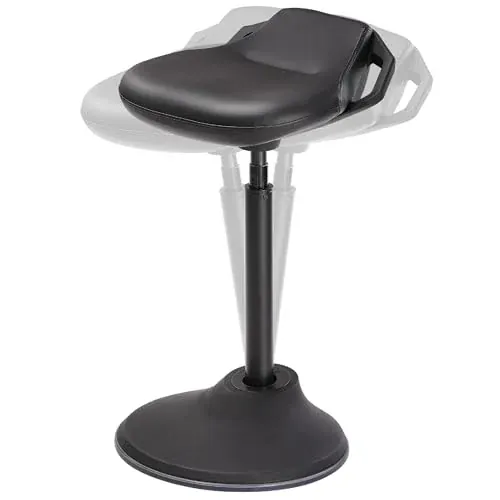 SONGMICS Ergonomic Wobble Stool, Height Adjustable Swivel Balance Chair