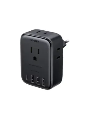 UGREEN 20W 8-Port European Travel Plug Adapter