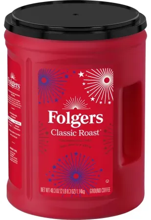 Folgers Classic Roast Medium Roast Limited Edition Ground Coffee Canister (40.3oz)