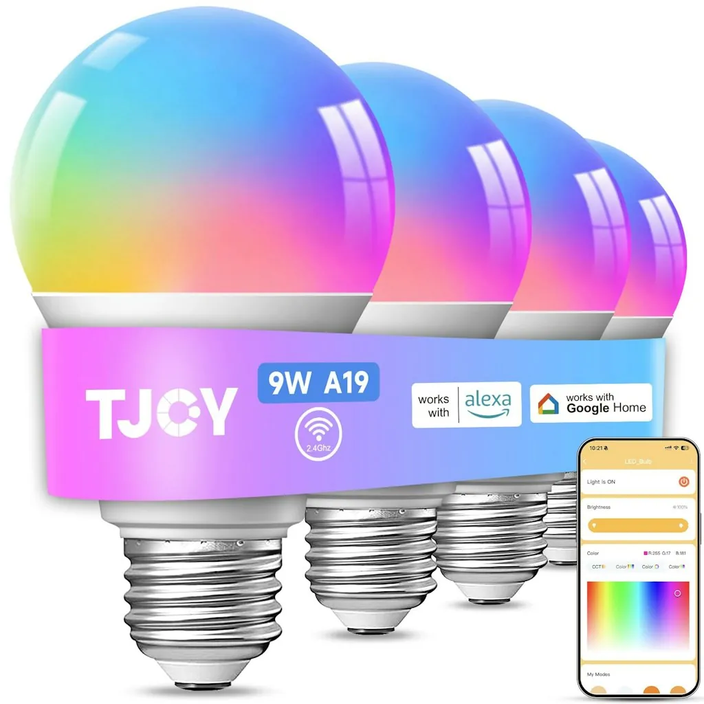 TJOY Smart Light Bulbs 4-Pack