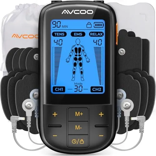 Avcoo 3-in-1 30-Mode TENS Muscle Stimulator