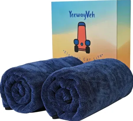 2-Pack 48" x 32" YeewayVeh Long-Reach Pro Car Drying Towels