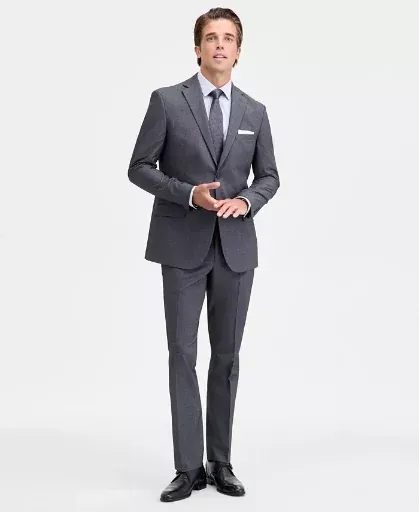 DKNY Men's Modern-Fit Nested Fall Suit