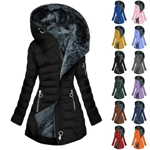 Women's Fleece Lined Puffer Jacket