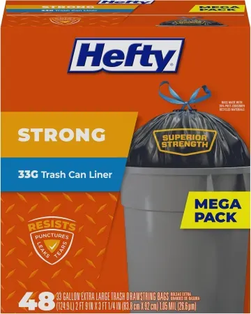 48-Count 33-Gallon Hefty Strong XL Trash Bags