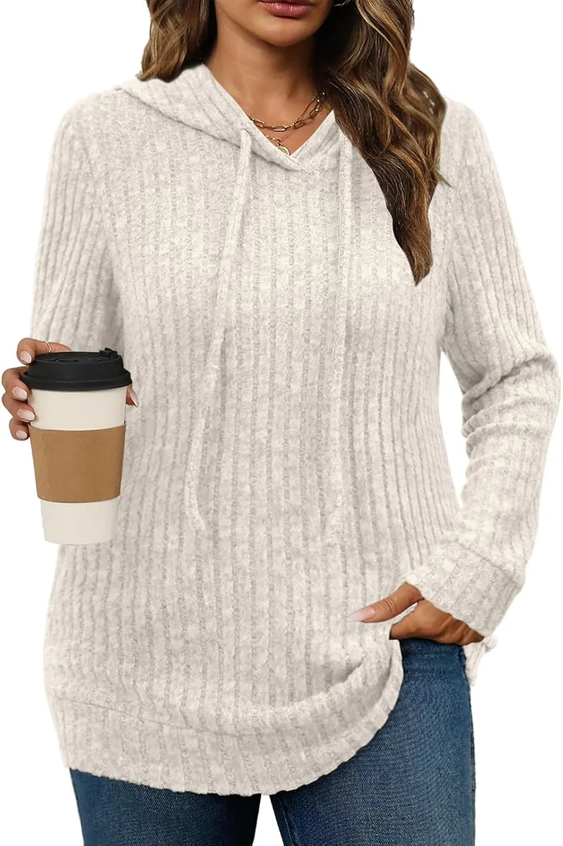 Gloria&Sarah Women’s Plus Size Hoodie Sweater