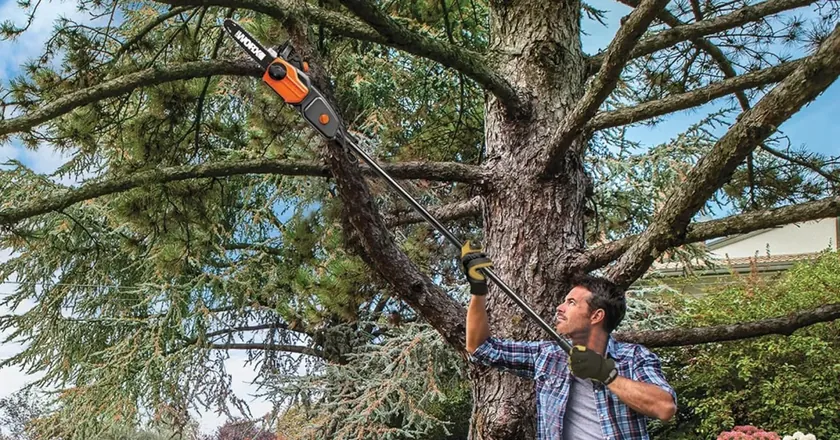 Worx 8A 10-inch Corded Electric 2-in-1 Chainsaw and Pole Saw