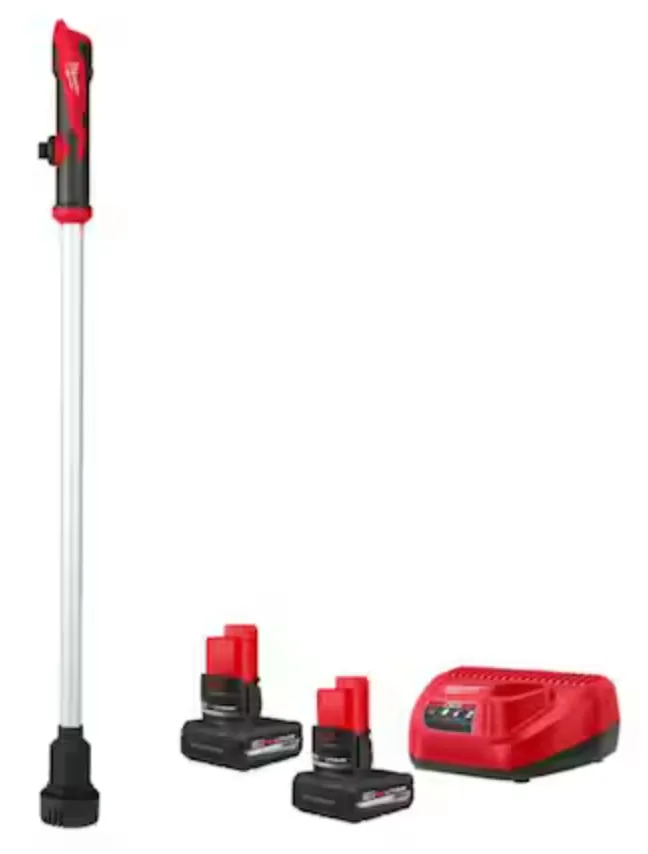 Milwaukee M12 Cordless Submersible Stick Water Transfer Pump w/ 2 Batteries & Charger