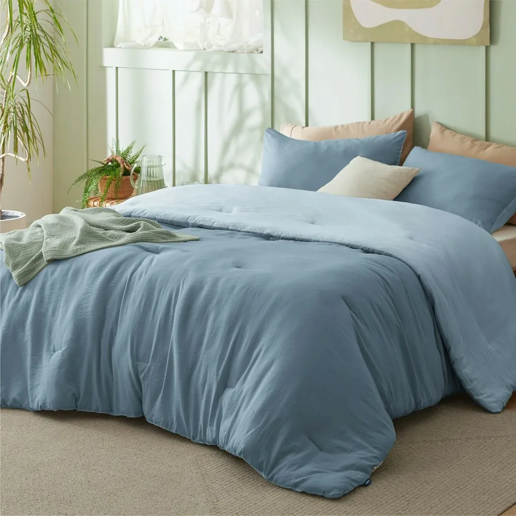 Bedsure Reversible Prewashed Comforter Set