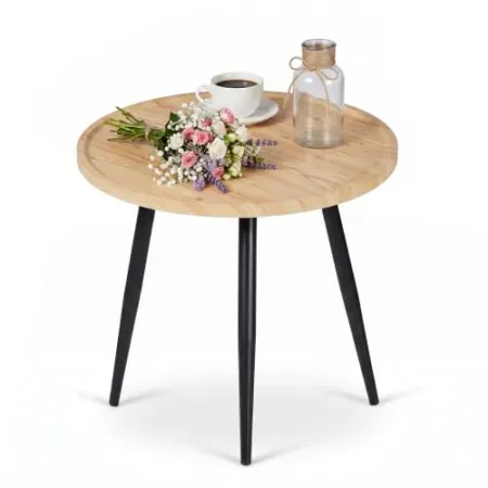 VECELO Modern Round Side Table