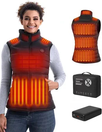 XINSONYUELL Women's Heated Softshell Vest
