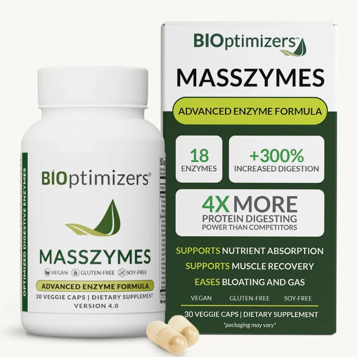 BiOptimizers MassZymes Supplement 30-Count