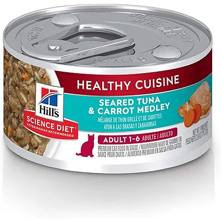 Select Accts: 24-Pk 2.8-Oz Hill's Science Adult 1-6 Healthy Cuisine Wet Cat Food