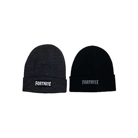 2-Pk Licensed Beanie Style Hats (Fornite, Jurassic & More)