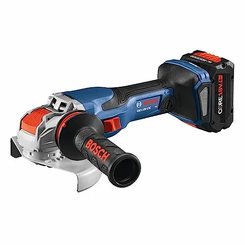 Bosch GWX18V-13CB14 PROFACTOR 18V X-LOCK Connected-Ready 5-6 In. Angle Grinder Kit with (1) CORE18V 8 Ah High Power Battery
